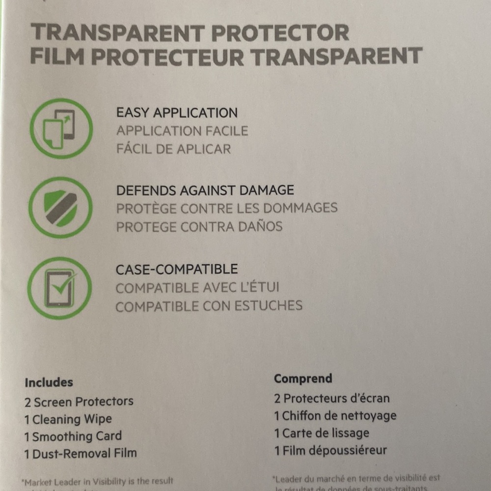 4/$10 Belkin iPad mini screen guard transparent (2 pack) - Picture 4 of 4